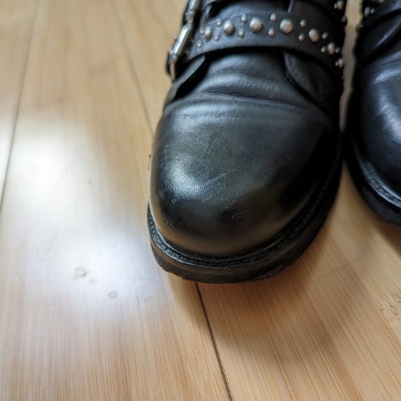 Maje! Edgy & Bold: Multi-Buckle Fortune Ankle Boots 🖤✨ - Picture 7 of 11
